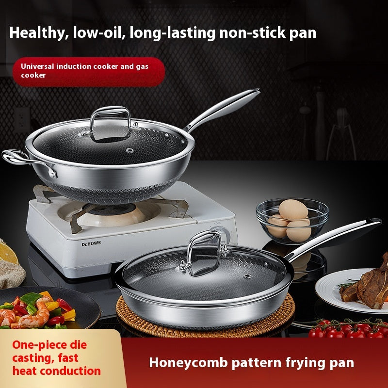 Stainless Steel Double-sided Honeycomb Non-stick Pan