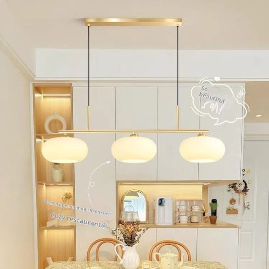 Simple Modern Bedroom Light Cream Style Persimmon Chandelier