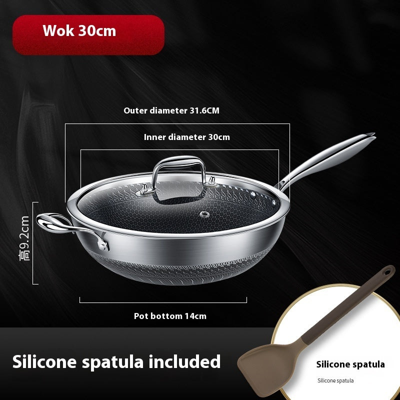 Stainless Steel Double-sided Honeycomb Non-stick Pan