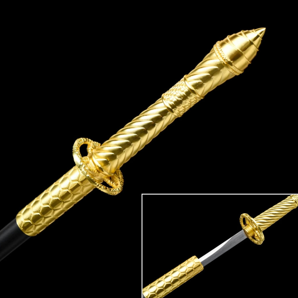 Ancient-Style Integral Tang-Style Sword, Long Sword, Manganese Steel Sword Blade, Han-Style Sword, Tang-Style Horizontal Saber, Cold Weapon Unsharpened