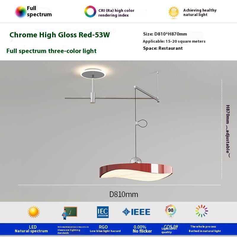 Flying Saucer Rocker Arm Restaurant Chandelier