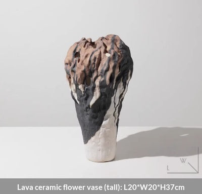 Wabi-sabi Style Ceramic Classic New Chinese-style Art Vase
