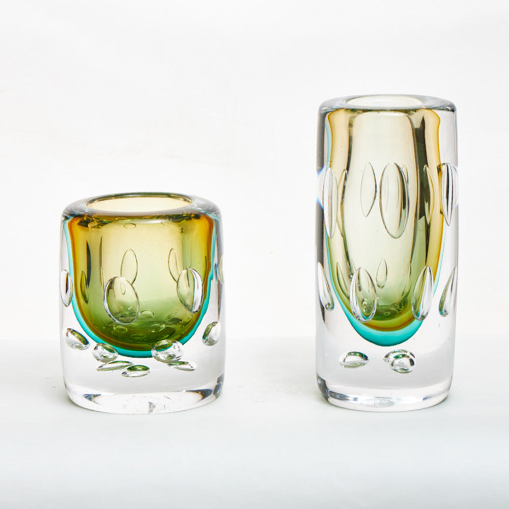 Handmade Glass Vase Home High-end Art Ornament