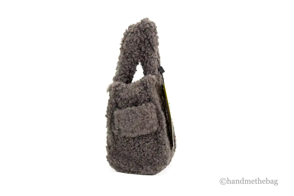 Genuine Marc Jacobs The Teddy Micro Fluffy Grey Tote
