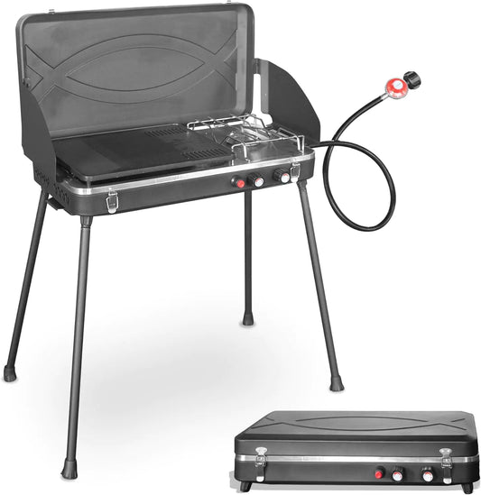 Camping 2-Burner Portable Propane Stove