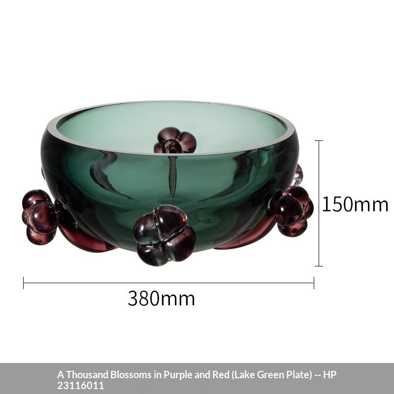 Italian Light Luxury Modern Handcrafted Crystal Glass Vase