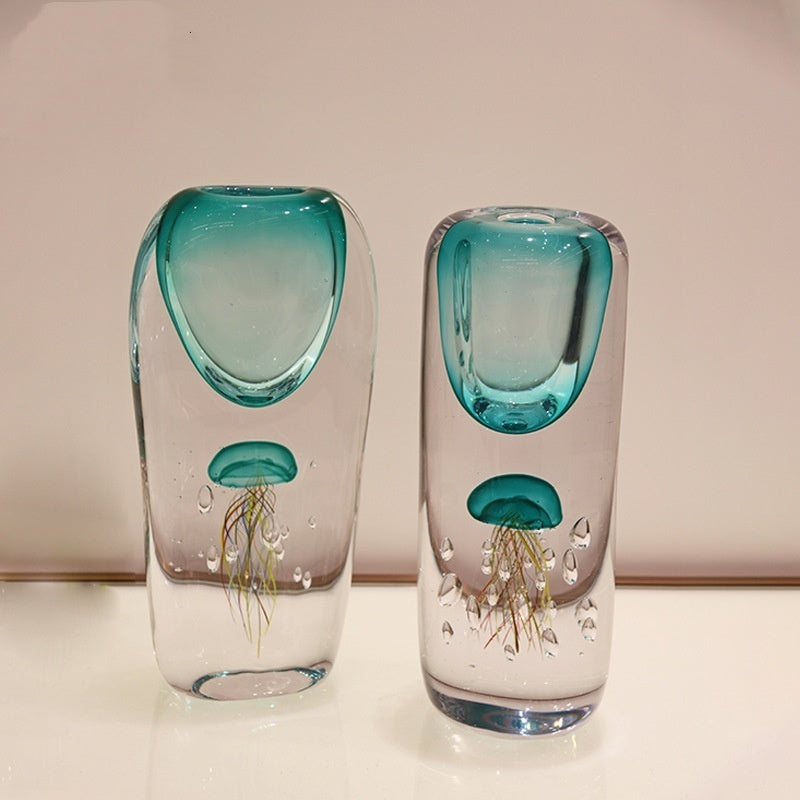 Artistic Design Jellyfish Gradient Vase For Living Room And Dining Table
