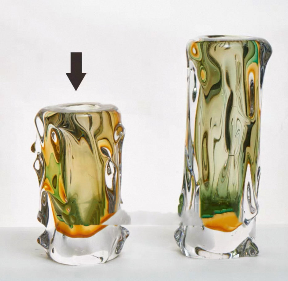 Handmade Glass Vase Home High-end Art Ornament