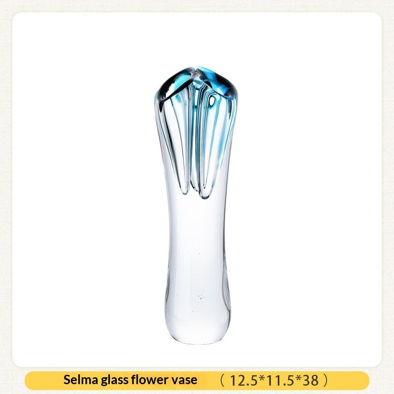 Light Luxury Minimalist Modern Thickened Creative Glass Vase Ornament