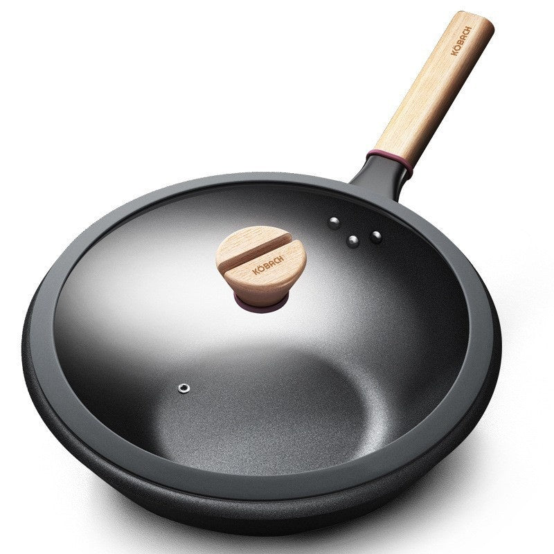 Anti Overflow And Non Stick Household Frying Pan