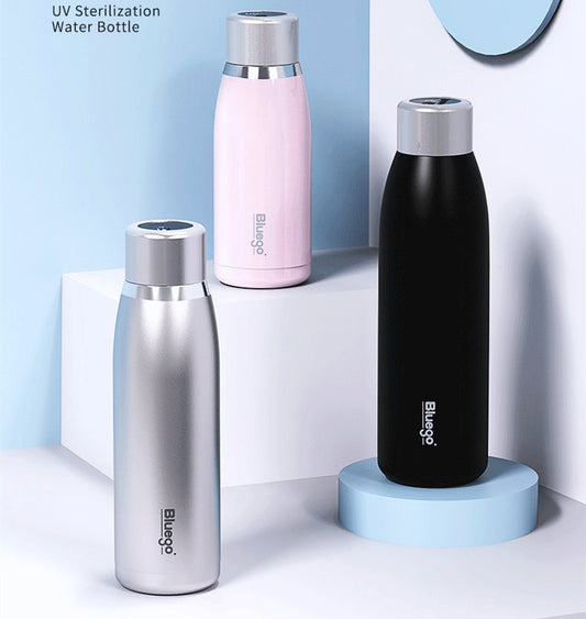 Portable Ultraviolet Sterilization Double-layer Stainless Steel Vacuum Flask
