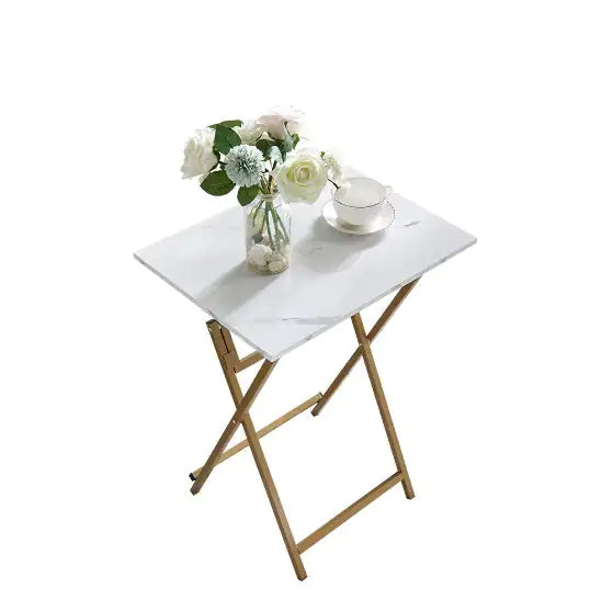 2 Pcs Folding TV Tray Table Set