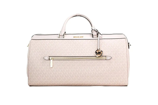 Michael Kors Travel Dark Powder Blush Top Zip Duffle Bag