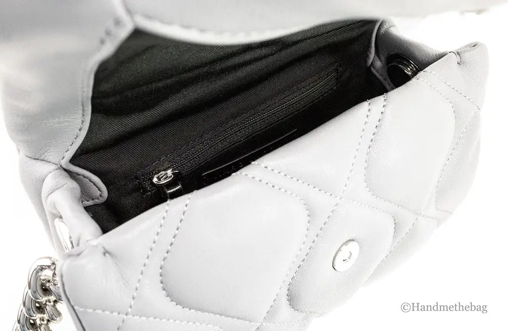 Genuine Marc Jacobs Small Rock Grey Quilted Leather Crossbody Bag