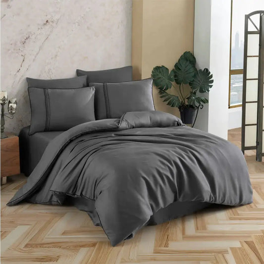 Silk Double Bedlinen, Hard Coal