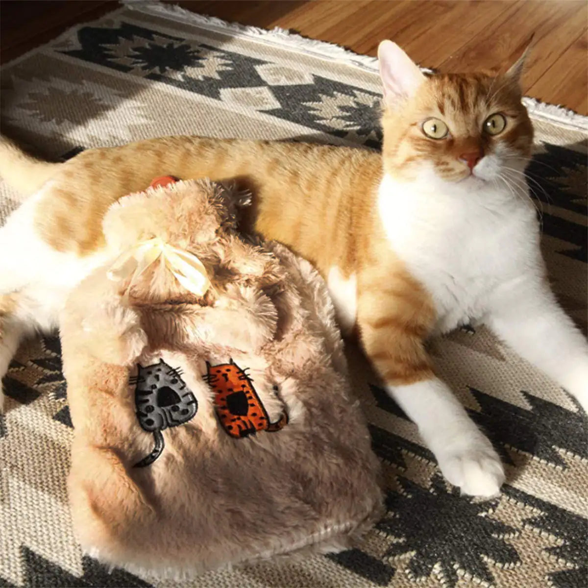 Biggdesign Cats Beige Hot Water Bottle