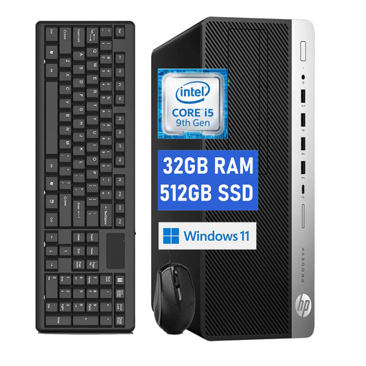 HP ProDesk Desktop Computer PC Windows 11 pro (Renewed)