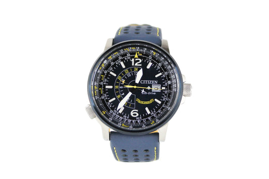 Authentic Citizen Promaster Nighthawk Blue Angels Navy Yellow Accent Watch