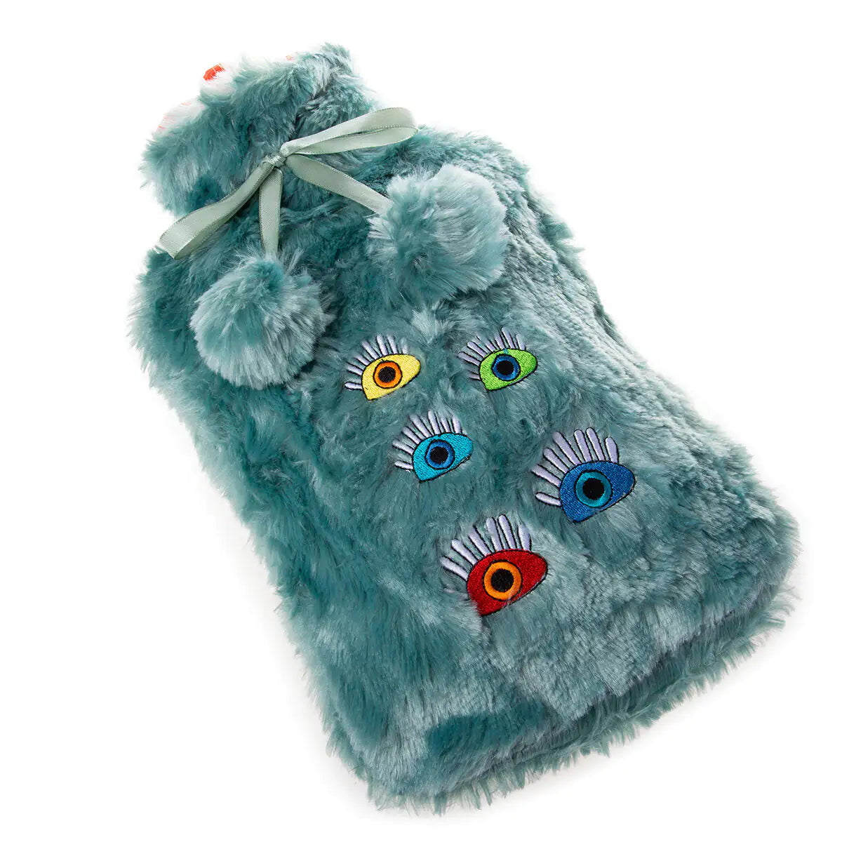 Biggdesign My Eyes On You Turquoise Hot Water Bottle