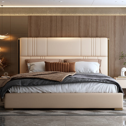 Leather master bedroom