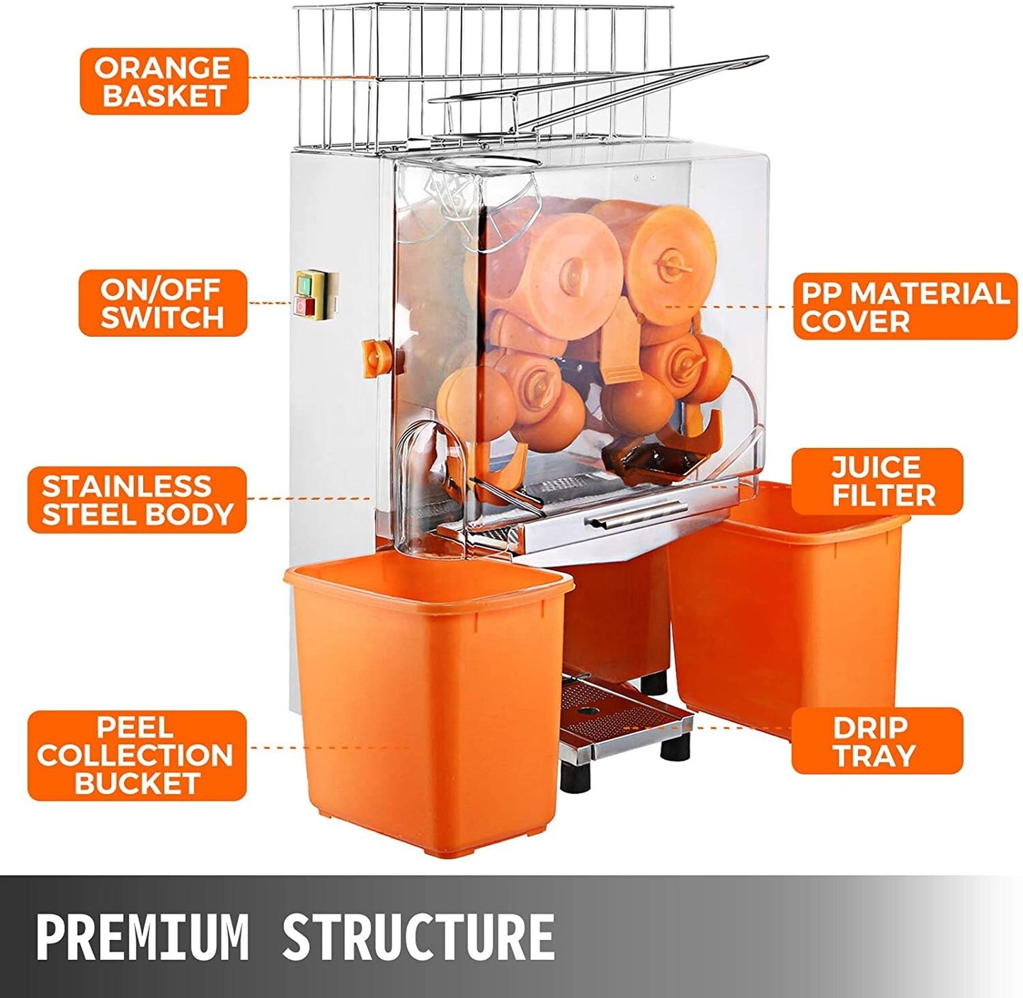 Commercial Orange Juicer Automatic juicer Machine