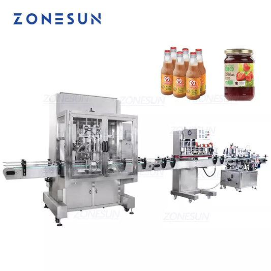 Automatic Filling Capping Labelling Machine