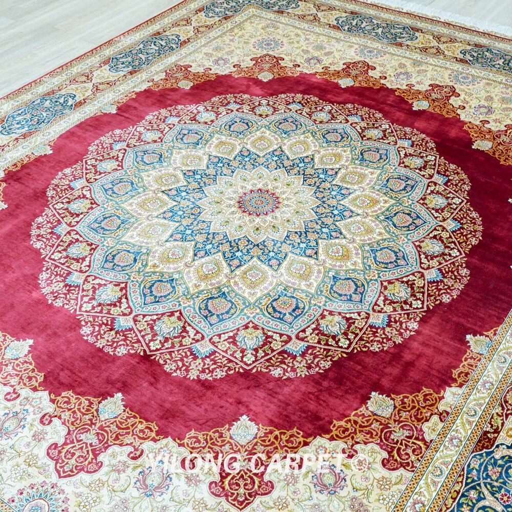 Handknotted Persian Style Handmade Art Silk Carpet
