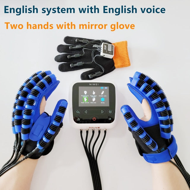 Smart Quality English Hand Rehabilitation Robot Glove for Stroke Patients with Hemiplegia Wrist&amp;finger Function Recovery