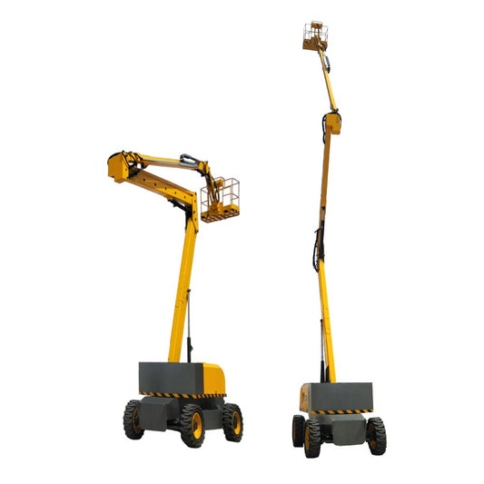 Fully self-propelled crank arm hydraulic lift car