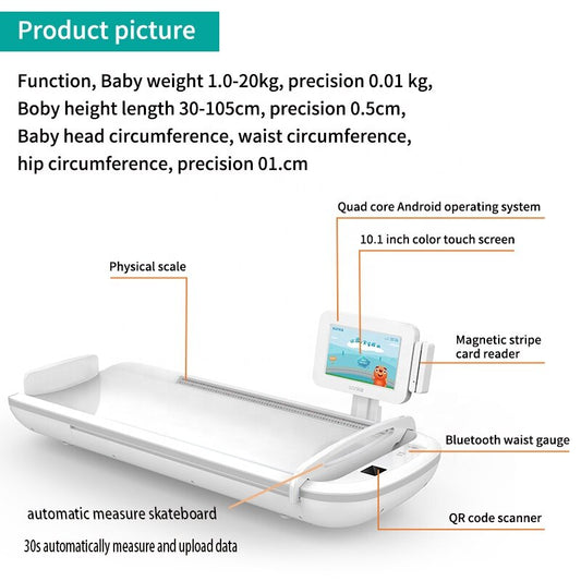 Medical Hatch Grow Curve Electronic Digital Infant Toddler Height Weight Newborn
