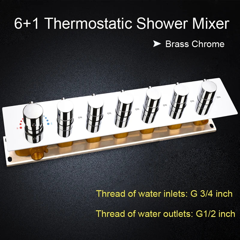 6 Functions High Flow Modern Shower Set