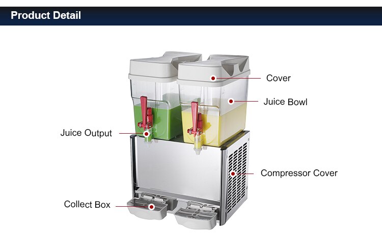 New Style Commercial Multi-functional fruit Juicer mixer Dispenser