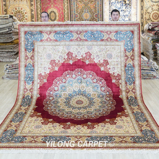 Handknotted Persian Style Handmade Art Silk Carpet